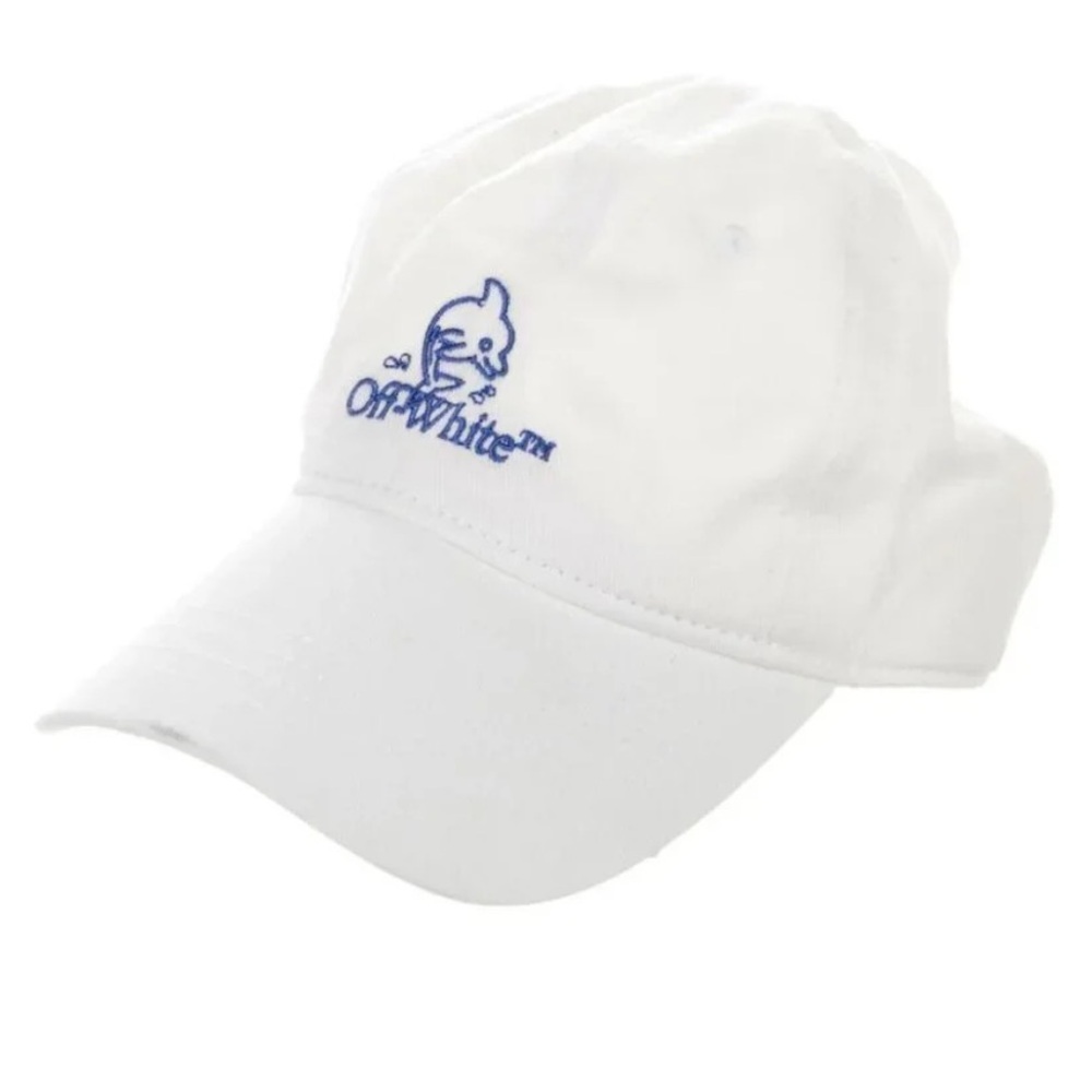 Off-White x Virgil Abloh Kids Embroidered Dolphin Logo Hat